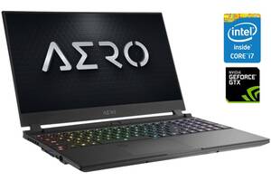 Игровой ноутбук Gigabyte Aero 15 OLED SA / 15.6' (3840x2160) IPS / Intel Core i7-9750H (6 (12) ядер по 2.6 - 4.5 GHz)...