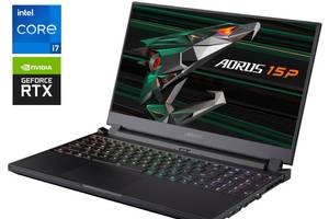 Игровой ноутбук Gigabyte Aorus 15P / 15.6' (1920x1080) IPS / Intel Core i7-11800H (8 (16) ядер по 2.3 - 4.6 GHz) / 32...