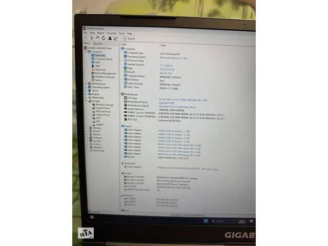 Игровой ноутбук Gigabyte G5 KE / 15.6' (1920x1080) IPS / Intel Core i5-12500H (12 (16) ядер 3.3 - 4.5 GHz) / 16 GB DD... - Фото 9