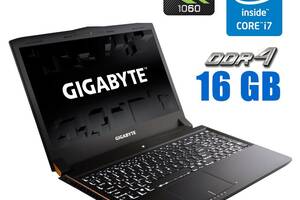 Игровой ноутбук Gigabyte P55 / 15.6' (1920x1080) IPS / Intel Core i7-7700HQ (4 (8) ядра по 2.8 - 3.8 GHz) / 16 GB DDR...