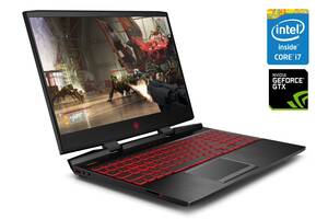 Ноутбук HP Omen 15-dc0051nr/ 15.6' (1920x1080) IPS/ i7-8750H/ 8GB RAM/ 500GB SSD/ GeForce GTX 1060 6GB