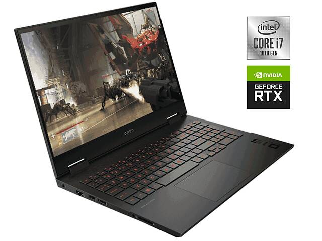 Игровой ноутбук HP Omen 15-ek0042tx / 15.6' (1920x1080) IPS / Intel Core i7-10750H (6 (12) ядер по 2.6 - 5.0 GHz) / 1...