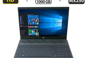 Игровой ноутбук HP Pavilion 15-cs3 / 15.6' (1920x1080) IPS Touch / Intel Core i7-1065G7 (4 (8) ядра по 1.3 - 3.9 GHz)...