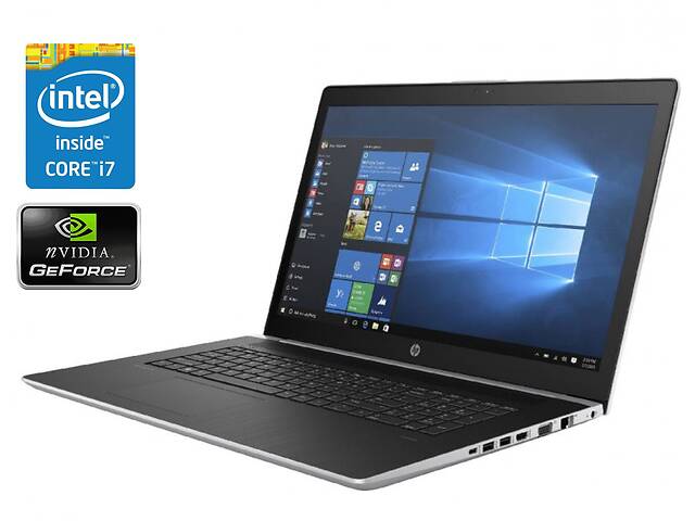 Игровой ноутбук HP ProBook 470 G5 / 17.3' (1920x1080) IPS / Intel Core i7-8550U (4 (8) ядра по 1.8 - 4.0 GHz) / 16 GB...