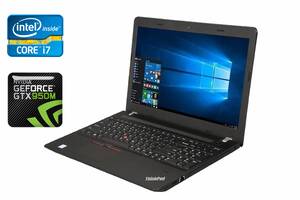 Игровой ноутбук Lenovo ThinkPad E570 / 15.6'' (1920x1080) IPS / Intel Core i7-7500U (2 (4) ядер по 2.7 - 3.5 GHz) / 1...