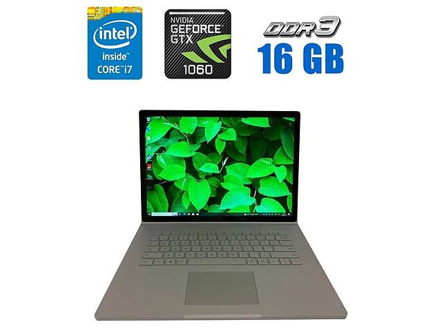 Игровой ноутбук Microsoft Surface Book 2 / 15' (3240x2160) IPS Touch / Intel Core i7-8650U (4 (8) ядра по 1.9 - 4.2 G...