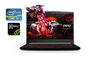 Игровой ноутбук MSI GF63 Thin 10SC / 15.6' (1920x1080) IPS / Intel Core i5-10500H (6 (12) ядер по 2.5 - 4.5 GHz) / 8...