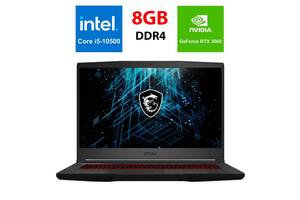 Игровой ноутбук MSI GF65 / 15.6' (1920x1080) IPS / Intel Core i5-10500H (6 (12) ядер по 2.5 - 4.5 GHz) / 8 GB DDR4 /...