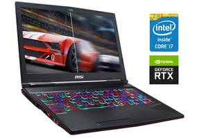 Игровой ноутбук MSI GL63 9SEK / 15.6' (1920x1080) IPS / Intel Core i7-9750H (6 (12) ядер по 2.6 - 4.5 GHz) / 16 GB DD...