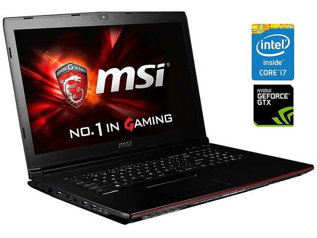 Игровой ноутбук MSI GP62 / 15.6' (1920x1080) TN / Intel Core i7-7700HQ (4 (8) ядра по 2.8 - 3.8 GHz) / 16 GB DDR4 / 1...