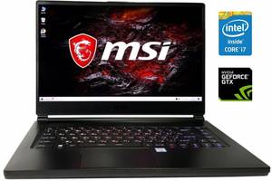 Игровой ноутбук MSI GS65 8RF Stealth Thin / 15.6' (1920x1080) IPS / Intel Core i7-8750H (6 (12) ядра по 2.2 - 4.1 GHz...