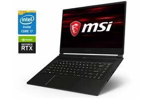 Игровой ноутбук MSI GS65 Stealth 8SF / 15.6' (1920x1080) IPS / Intel Core i7-8750H (6 (12) ядра по 2.2 - 4.1 GHz) / 1...