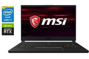 Игровой ноутбук MSI GS65 Stealth 9SE / 15.6' (1920x1080) IPS / Intel Core i7-9750H (6 (12) ядра по 2.6 - 4.5 GHz) / 3...