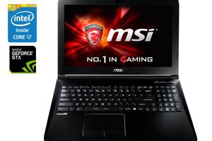 Игровой ноутбук MSI MegaBook GP62 / 15.6' (1920x1080) TN / Intel Core i7-7700HQ (4 (8) ядра по 2.8 - 3.8 GHz) / 16 GB...