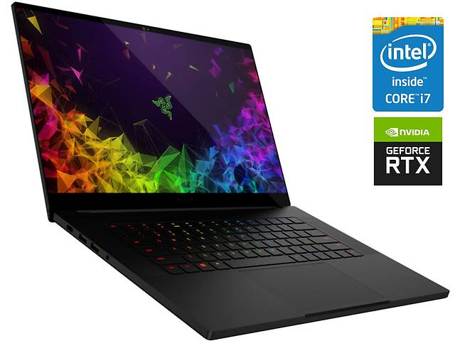 Игровой ноутбук Razer Blade 15 RZ09-0288 / 15.6' (1920x1080) IPS / Intel Core i7-8750H (6 (12) ядер по 2.2 - 4.1 GHz)...