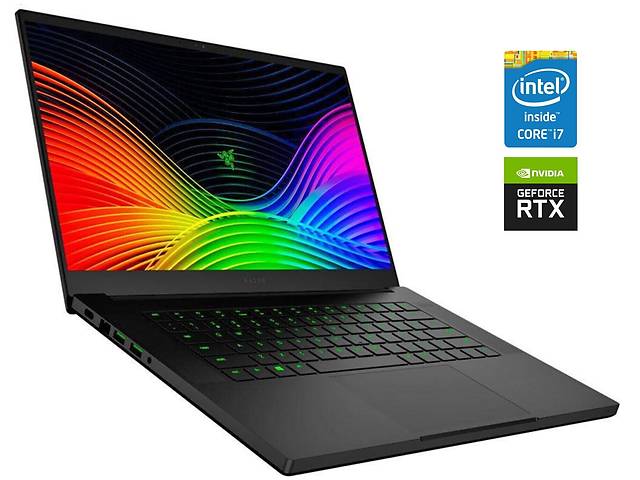 Игровой ноутбук Razer Blade 15 RZ09-0300 / 15.6' (1920x1080) IPS / Intel Core i7-9750H (6 (12) ядер по 2.6 - 4.5 GHz)...