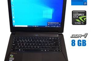 Игровой ноутбук Tuxedo Clevo P641HK / 14' (1920x1080) IPS / Intel Core i7-7700HQ (4 (8) ядра по 2.8 - 3.8 GHz) / 8 GB...