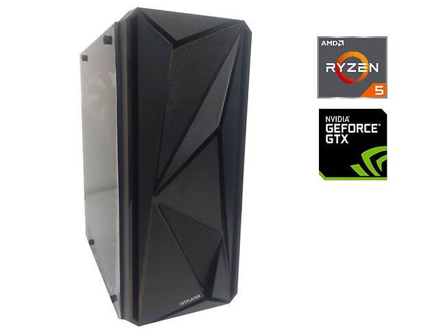 Игровой ПК 1stPlayer Black Tower NEW/ Ryzen 5 3600/ 16GB RAM/ 500GB SSD/ GeForce GTX 1660 Super 6GB