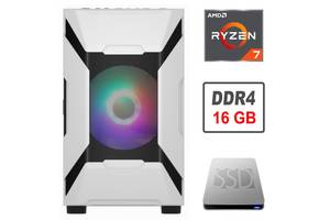 Игровой ПК 1Stplayer D3-A-G7-MAX-WH Tower/ Ryzen 7 1700/ 16GB RAM/ 80GB SSD