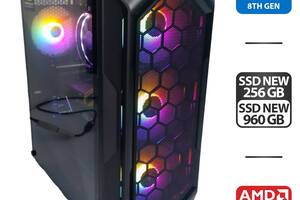 Игровой ПК 1stPlayer FireBase X6 Tower NEW / Intel Core i5-8500 (6 ядер по 3.0 - 4.1 GHz) / 16 GB DDR4 NEW / 256 GB S...