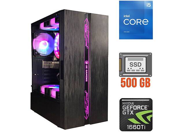 Игровой ПК 2E Gaming Runa Tower/ i5-11400F/ 16GB RAM/ 500GB SSD/ GeForce GTX 1660 Ti 6GB