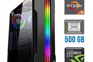 Игровой ПК / AMD Ryzen 5 3600 (6 (12) ядер по 3.6 - 4.2 GHz) NEW / 16 GB DDR4 NEW / 500 GB SSD NEW / nVidia GeForce G...