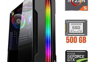 Игровой ПК/ Ryzen 5 5500/ 16GB RAM/ 500GB SSD/ GeForce GTX 1660 Ti 6GB