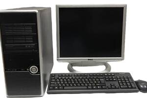 Б/у Комплект ПК: NoName MT| Pentium E6500| 4GB RAM| 320GB HDD|+Б-класс Dell UltraSharp 1907FPVt| 19' 1280x1024