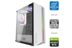 Игровой ПК DarkFlash DK151 Tower NEW / Intel Xeon E5-2697 v3 (14 (28) ядер по 2.6 - 3.6 GHz) / 64 GB DDR4 / 480 GB SS...