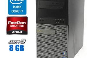 Игровой ПК Dell OptiPlex 9010 Tower/ Xeon E3-1270/ 8GB RAM/ 128GB SSD/ FirePro V5900 2GB