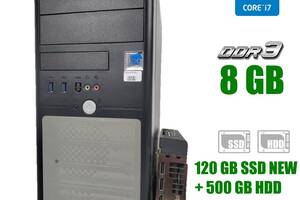 Игровой ПК EuroCom Tower / Intel Core i7-3770 (4 (8) ядра по 3.4 - 3.9 GHz) / 8 GB DDR3 / 120 GB SSD + 500 GB HDD / A...