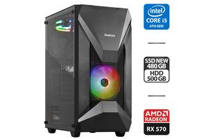 Игровой ПК Gamdias Athena E1 Elite Tower/ i5-6400/ 16GB RAM/ 480GB SSD/ Radeon RX 570 8GB