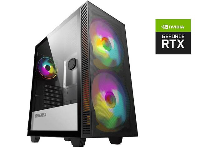 Игровой ПК GameMax Aero Black Tower NEW/ i3-12100F NEW/ 16GB RAM/ 500GB SSD/ GeForce RTX 2060 6GB