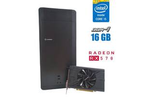 Игровой ПК GameMax Black Tower NEW / Intel Core i5-6500 (4 ядра по 3.2 - 3.6 GHz) / 16 GB DDR4 / 120 GB SSD NEW + 320...