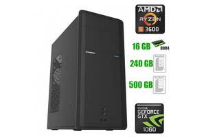 Игровой ПК GameMax Black Tower NEW / Intel Core i7-3770 (4 (8) ядра по 3.4 - 3.9 GHz) / 8 GB DDR3 / 120 GB SSD NEW +...