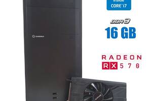 Игровой ПК GameMax Black Tower NEW / Intel Core i7-3770 (4 (8) ядра по 3.4 - 3.9 GHz) / 16 GB DDR3 / 120 GB SSD NEW +...