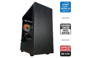 Игровой ПК GameMax Edge Black Tower NEW / Intel Xeon E3-1230 v2 (4 (8) ядер по 3.3 - 3.7 GHz) / 16 GB DDR3 / 120 GB S...