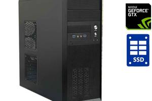 Игровой ПК Gigabyte GA Tower / Intel Core i3-7100 (2 (4) ядра по 3.9 GHz) / 8 GB DDR4 / 256 GB SSD / nVidia GeForce G...