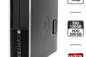 Игровой ПК HP Compaq Pro 6300 SFF / Intel Core i5-3470 (4 ядра по 3.2 - 3.6 GHz) / 16 GB DDR3 / 120 GB SSD + 500 GB H...