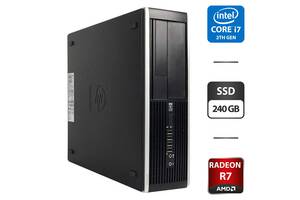 Игровой ПК HP Compaq Pro 6300 SFF / Intel Core i7-2600 (4 (8) ядра по 3.4 - 3.8 GHz) / 16 GB DDR3 / 240 GB SSD / AMD...