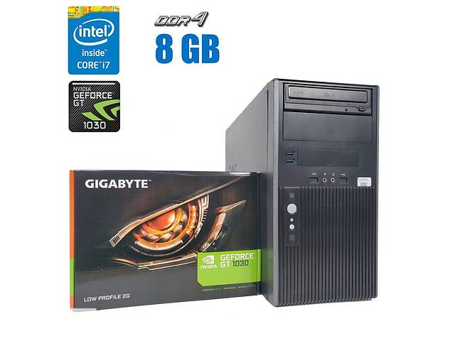 Ігровий ПК Hyundai Tower/i7-6700/8GB RAM/120GB SSD/GeForce GT 1030 2GB