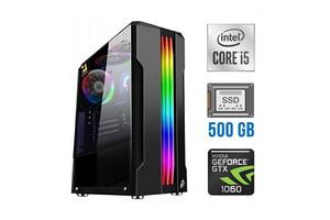 Игровой ПК / Intel Core i5-10400F (6 (12) ядер по 2.9 - 4.3 GHz) / 16 GB DDR4 NEW / 500 GB SSD NEW / nVidia GeForce G...