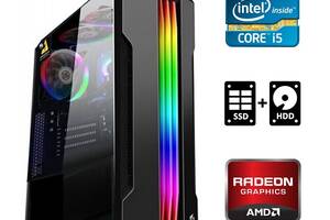 Игровой ПК / Intel Core i5-3470 (4 ядра по 3.2 - 3.6 GHz) / 8 GB DDR3 / 120 GB SSD + 500 GB HDD / AMD Radeon RX 470...