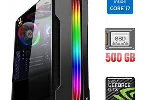 Игровой ПК / Intel Core i7-4770 (4 (8) ядра по 3.4 - 3.9 GHz) / 8 GB DDR3 / 500 GB SSD / nVidia GeForce GTX 1070, 8 G...