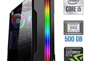 Игровой ПК Tower / Intel Core i5-10400F (6 (12) ядер по 2.9 - 4.3 GHz) / 16 GB DDR4 / 500 GB SSD / nVidia GeForce GTX...