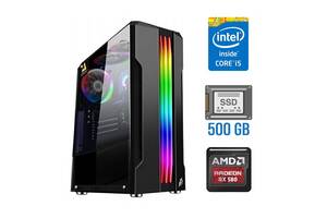 Игровой ПК Tower / Intel Core i5-4460 (4 ядра по 3.2 - 3.4 GHz) / 8 GB DDR3 / 500 GB SSD NEW / AMD Radeon RX 580, 8 G...