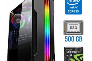 Игровой ПК Tower / Intel Core i5-4460 (4 ядра по 3.2 - 3.4 GHz) / 16 GB DDR3 / 500 GB SSD NEW / nVidia GeForce GTX 10...