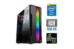 Игровой ПК Tower / Intel Core i5-4460 (4 ядра по 3.2 - 3.4 GHz) / 8 GB DDR3 / 500 GB SSD NEW / nVidia GeForce GTX 166...