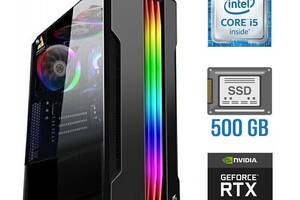 Игровой ПК Tower / Intel Core i5-6400 (4 ядра по 2.7 - 3.3 GHz) / 16 GB DDR4 / 500 GB SSD / nVidia GeForce RTX 3060...