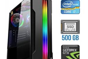 Игровой ПК Tower / Intel Core i7-2600 (4 (8) ядра по 3.4 - 3.8 GHz) / 16 GB DDR3 / 500 GB SSD NEW / nVidia GeForce GT...